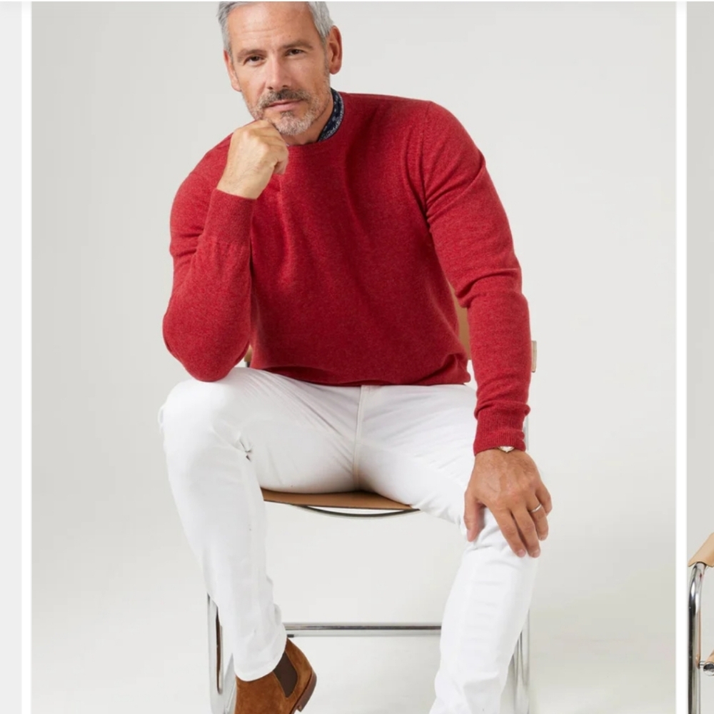 Alan Paine England Brisbane Sweater - Poppy Melange
